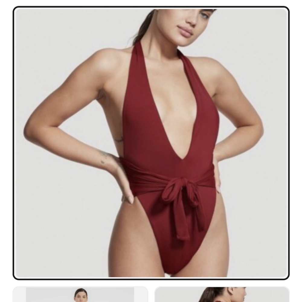 Riot Swim Milli Deep Red Merlot One Piece
